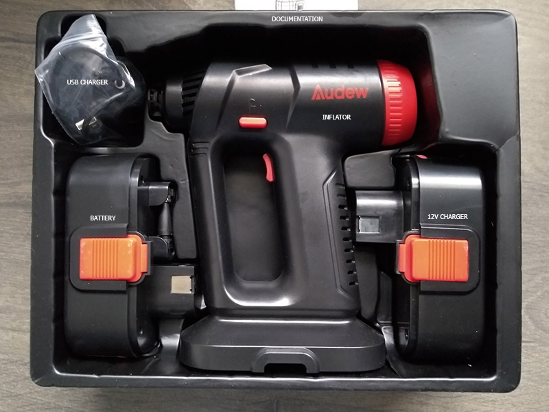 Audew Cordless Inflator Unboxing